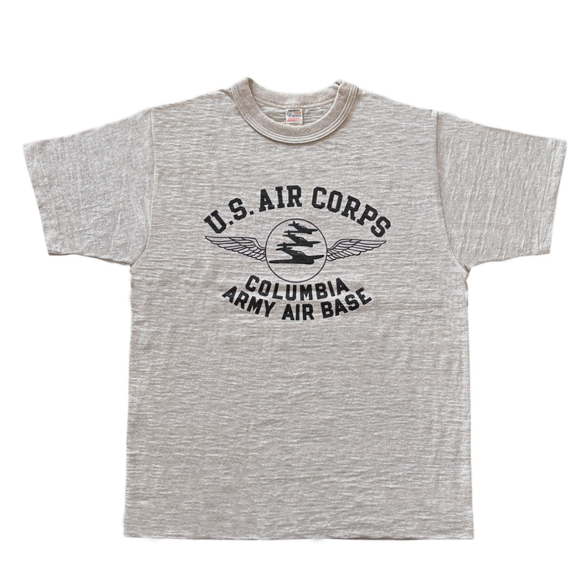 ウエアハウス Lot 4601 COLUMBIA ARMY AIR BASE 半袖 プリント Tシャツ