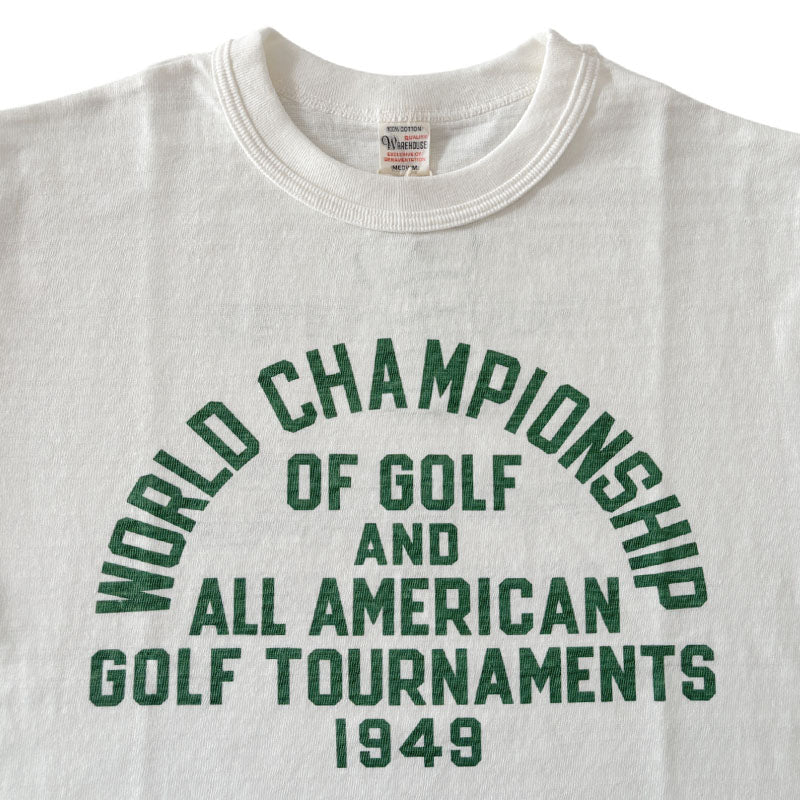 ウエアハウス Lot 4601 GOLF TOURNAMENTS 半袖 プリント Tシャツ