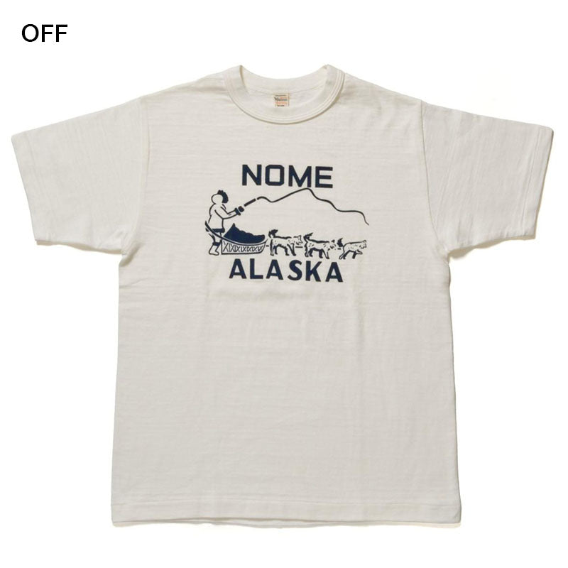 ウエアハウス Lot 4601 NOME 半袖 フロッキープリント Tシャツ