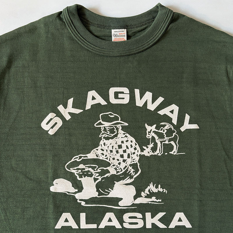 WAREHOUSE ウエアハウス Lot 4601 SKAGWAY 半袖 プリント Tシャツ