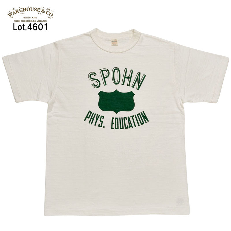 WAREHOUSE ウエアハウス Lot 4601 SPOHN 半袖 プリントTシャツ