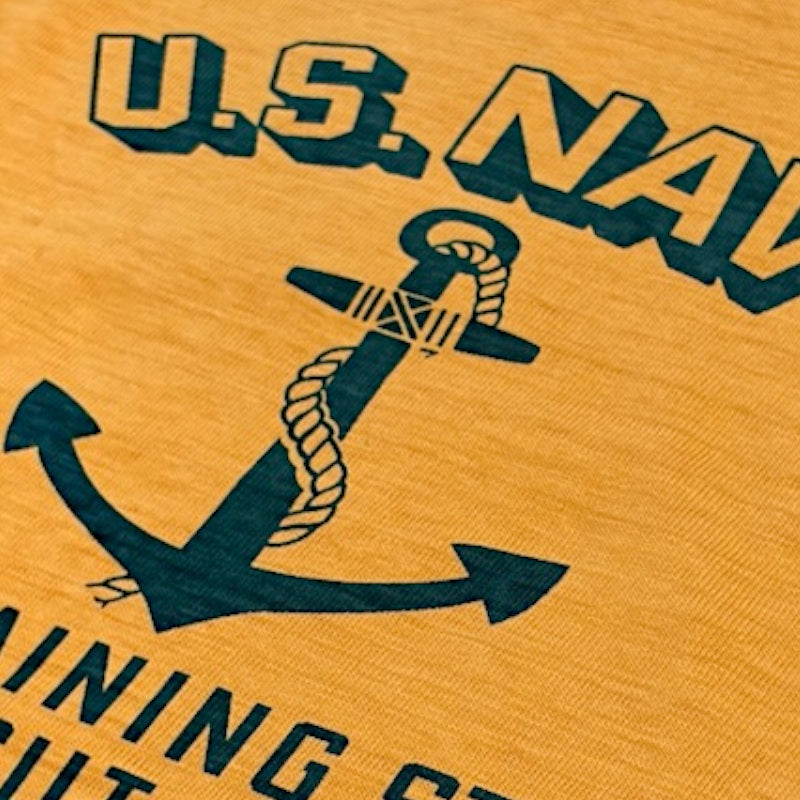 WAREHOUSE ウエアハウス Lot 4601 U.S.NAVY 半袖 プリント Tシャツ