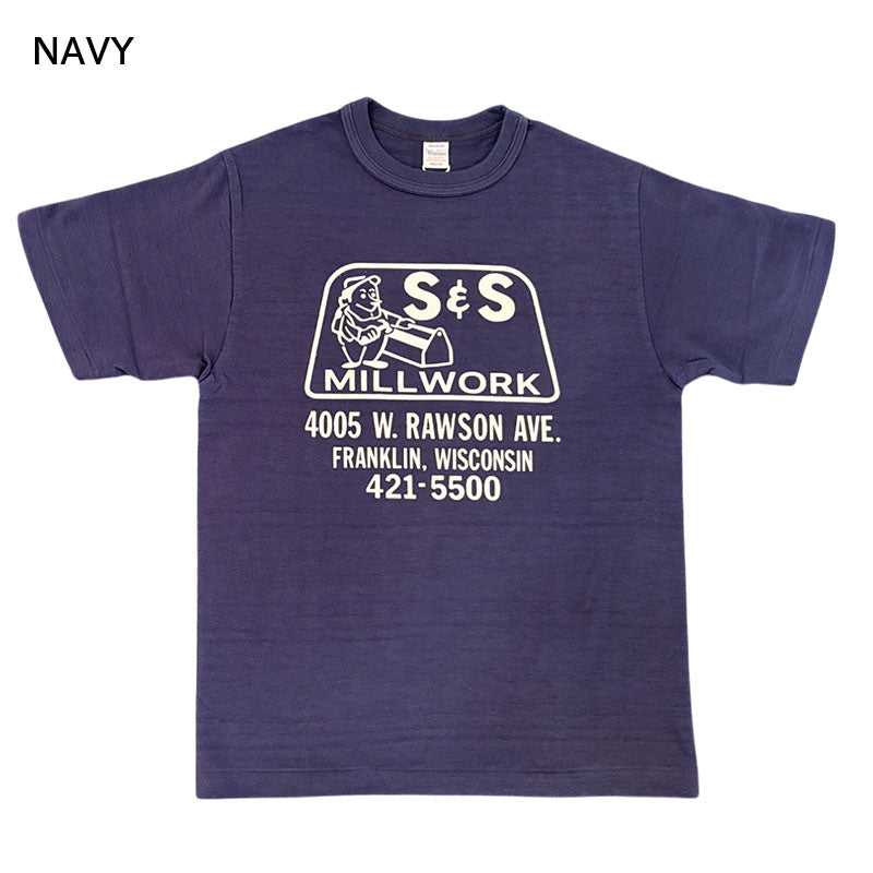 ウエアハウス Lot 4601 S&S 半袖 フロッキープリント Tシャツ