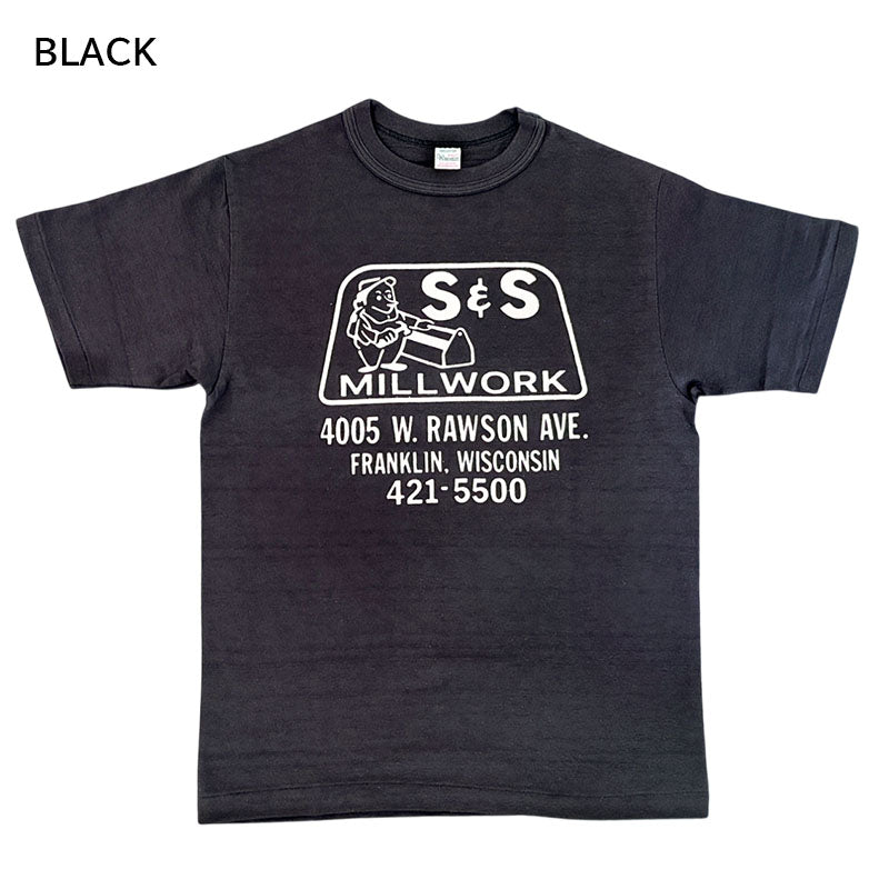 ウエアハウス Lot 4601 S&S 半袖 フロッキープリント Tシャツ