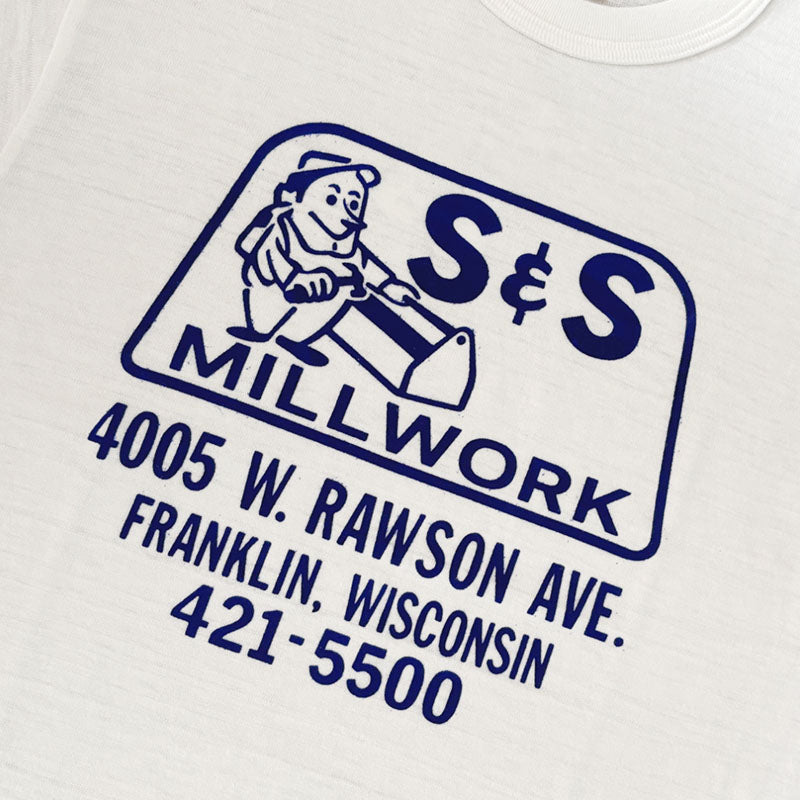 ウエアハウス Lot 4601 S&S 半袖 フロッキープリント Tシャツ