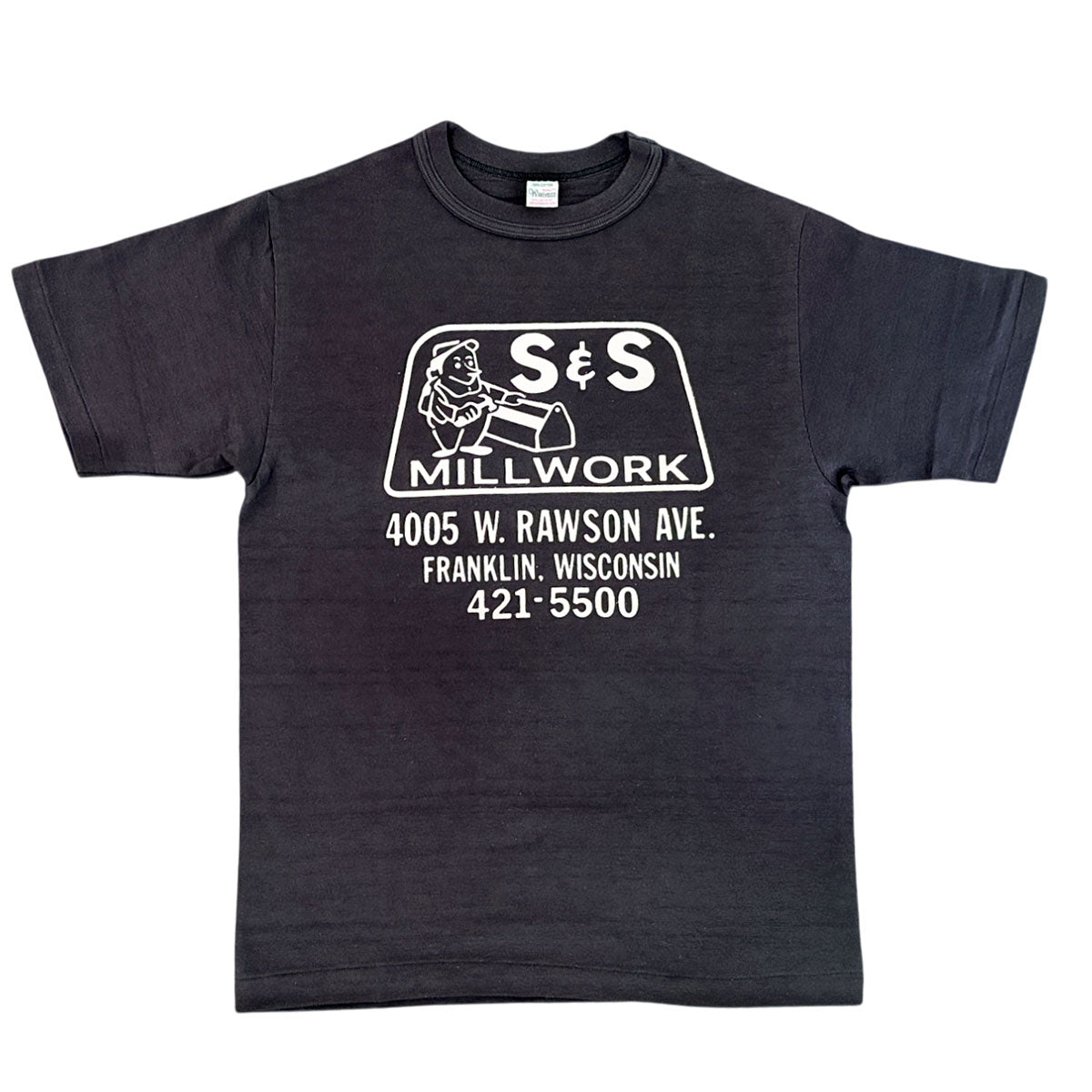 ウエアハウス Lot 4601 S&S 半袖 フロッキープリント Tシャツ