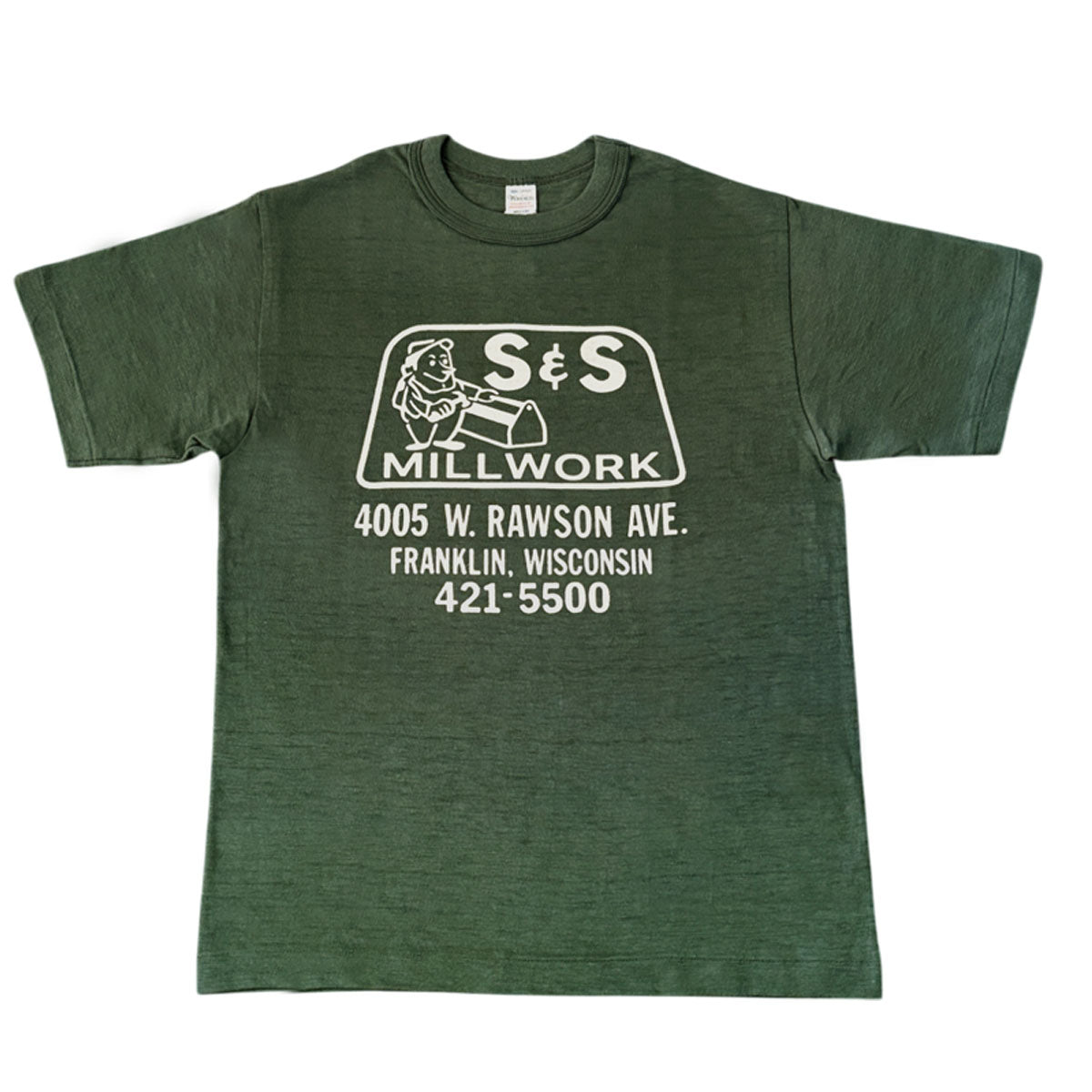 ウエアハウス Lot 4601 S&S 半袖 フロッキープリント Tシャツ