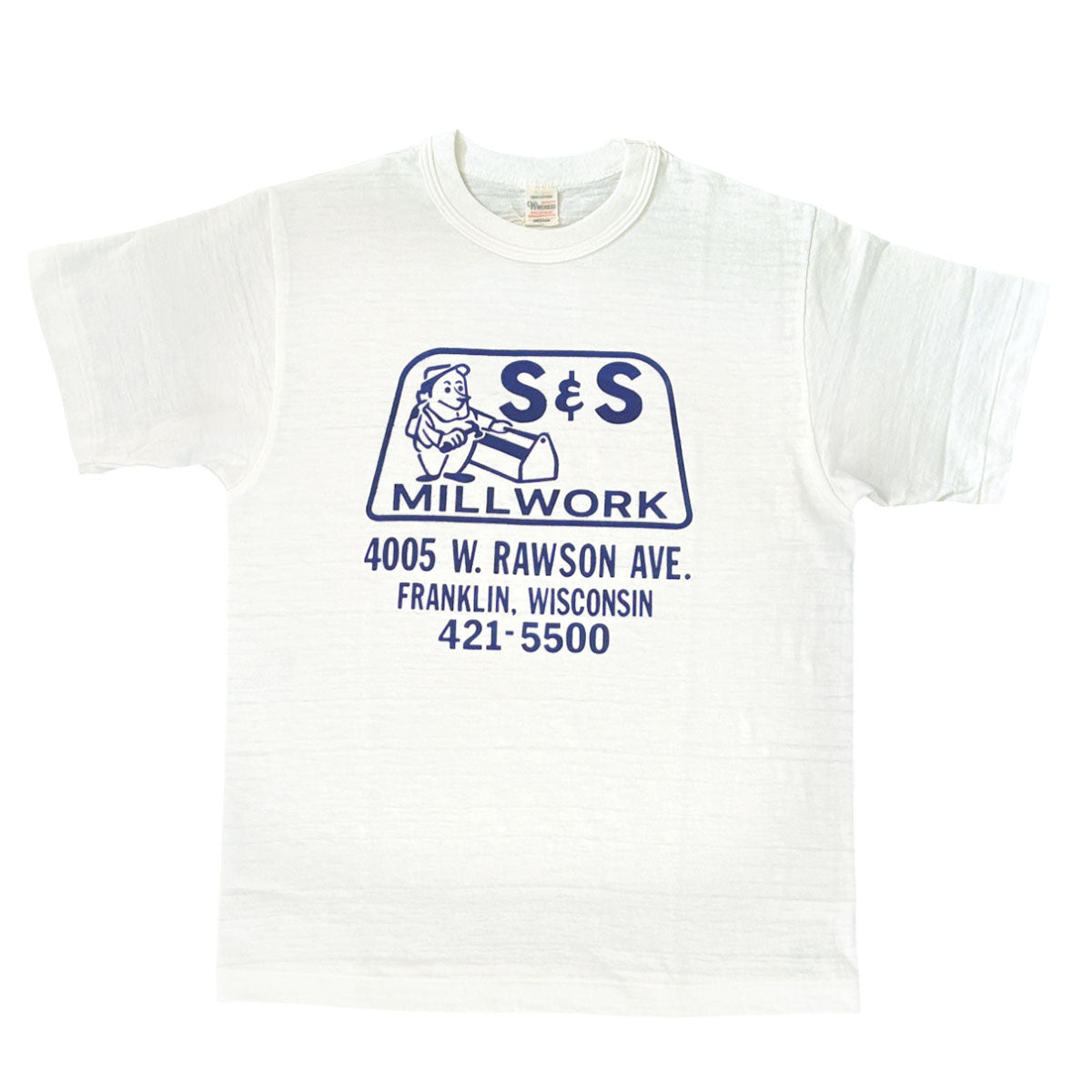 ウエアハウス Lot 4601 S&S 半袖 フロッキープリント Tシャツ