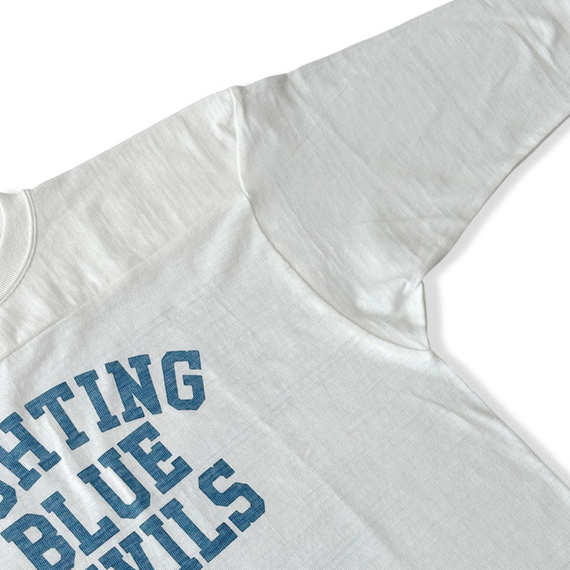 WAREHOUSE ウエアハウス Lot 4063  BLUE DEVILS フットボール Tシャツ 七分袖