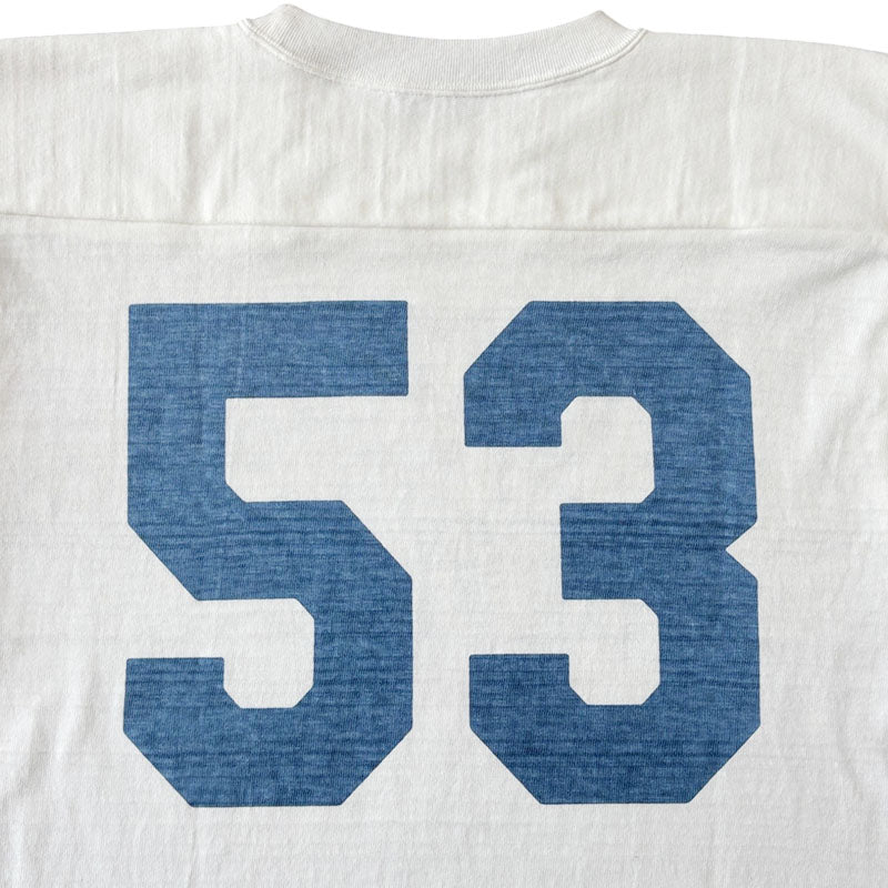 WAREHOUSE ウエアハウス Lot 4063  BLUE DEVILS フットボール Tシャツ 七分袖