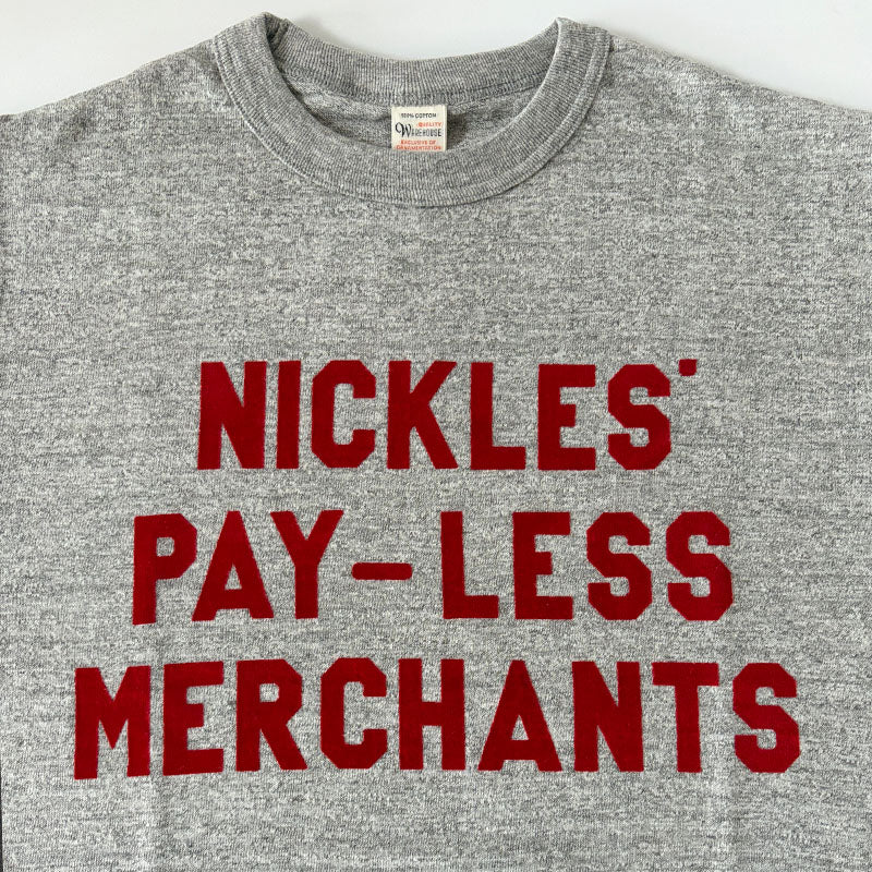 WAREHOUSE ウエアハウス Lot 5906 NICKLES 長袖 クルーネックT プリント Tシャツ