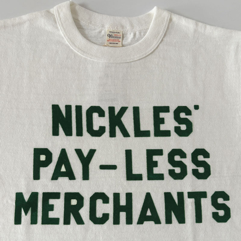 WAREHOUSE ウエアハウス Lot 5906 NICKLES 長袖 クルーネックT プリント Tシャツ