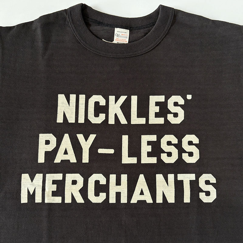 WAREHOUSE ウエアハウス Lot 5906 NICKLES 長袖 クルーネックT プリント Tシャツ