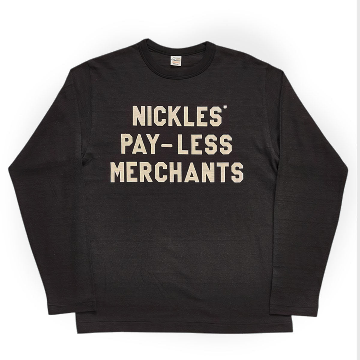 WAREHOUSE ウエアハウス Lot 5906 NICKLES 長袖 クルーネックT プリント Tシャツ