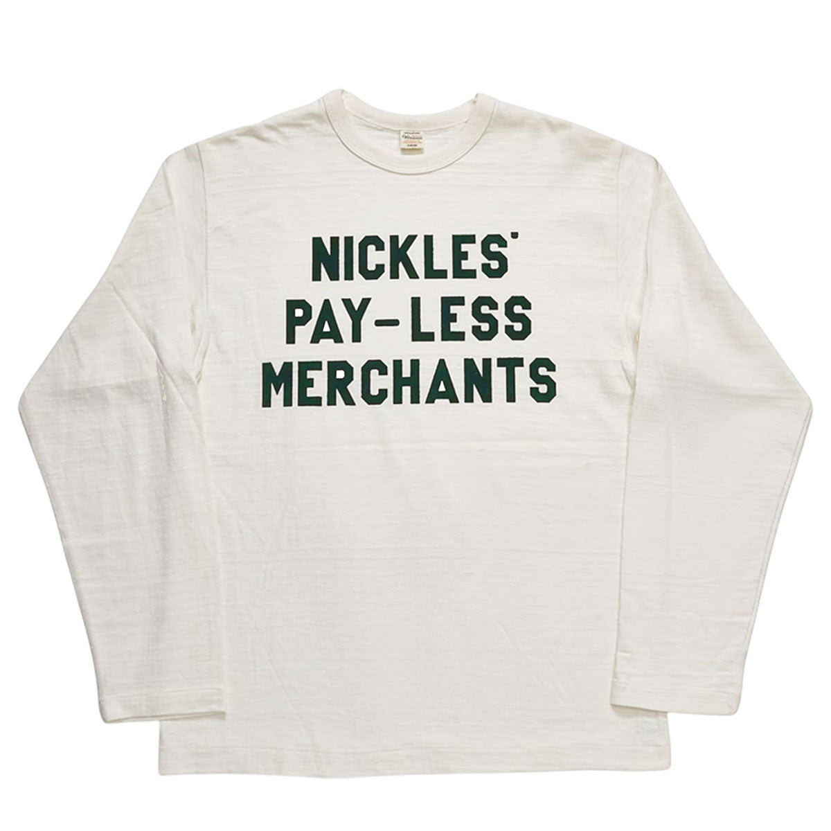 WAREHOUSE ウエアハウス Lot 5906 NICKLES 長袖 クルーネックT プリント Tシャツ