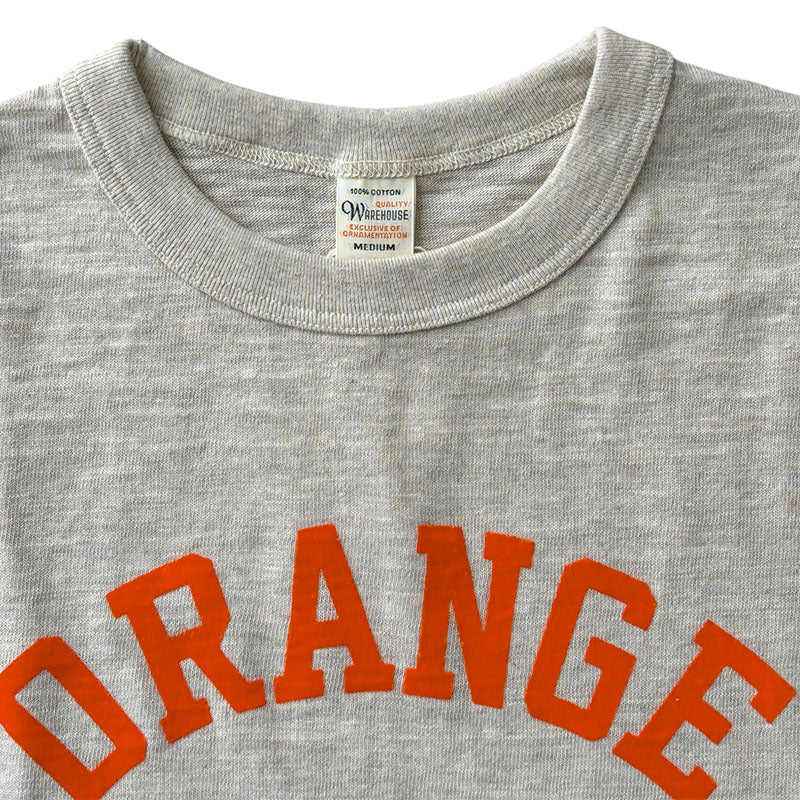 WAREHOUSE ウエアハウス Lot 5906 ORANGES 長袖 プリント Tシャツ