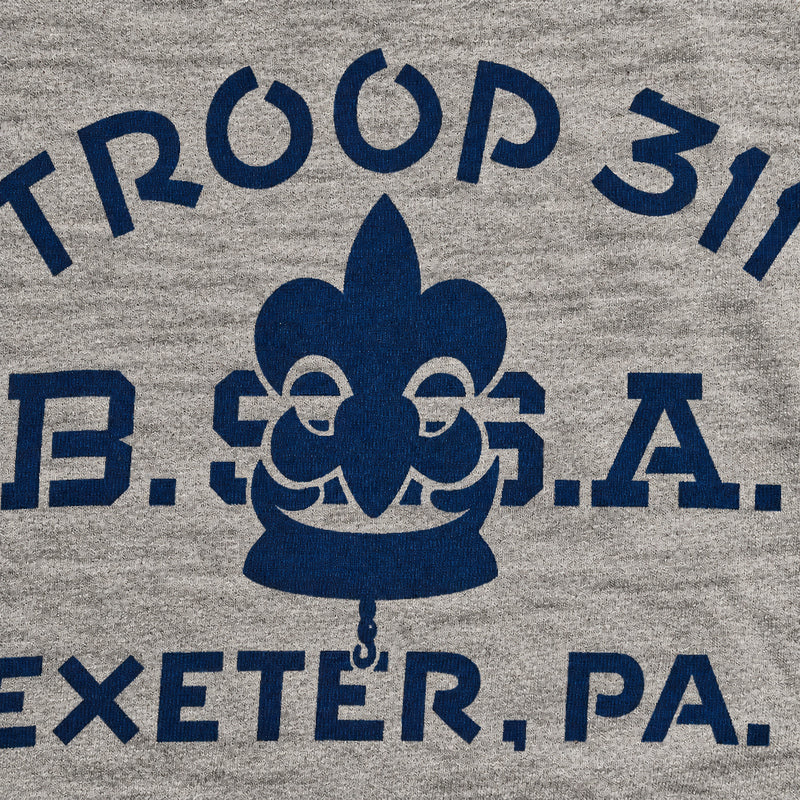 WAREHOUSE Lot 5906 TROOP 311 杢グレー プリント