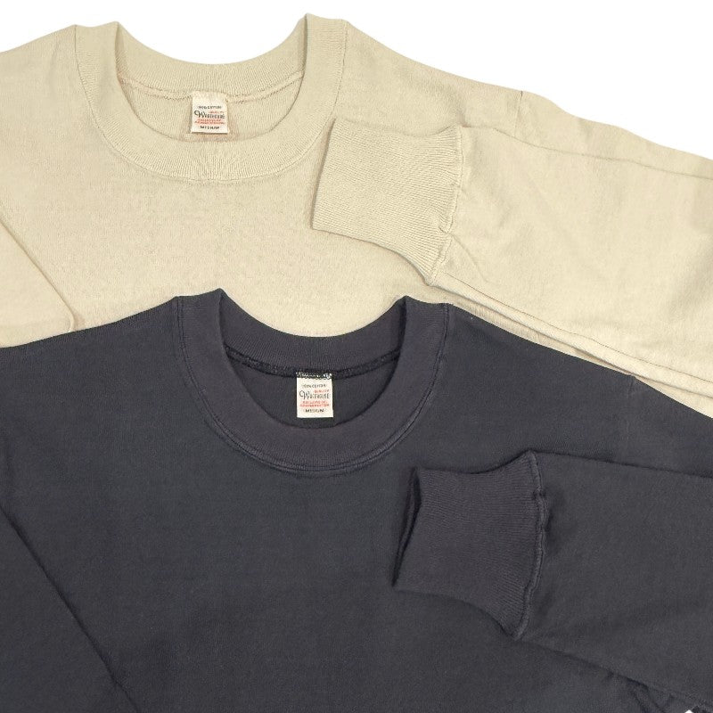 WAREHOUSE ウエアハウス 5914 クルーネック長袖Tシャツ 8番糸 ヘビーウェイト