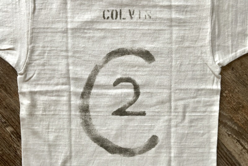 【John Gluckow】ジョン グラッコウ ジョングラッコー Lot JG-CS06 Colvin T-shirt 半袖 Tシャツ 天竺 プリント 丸胴