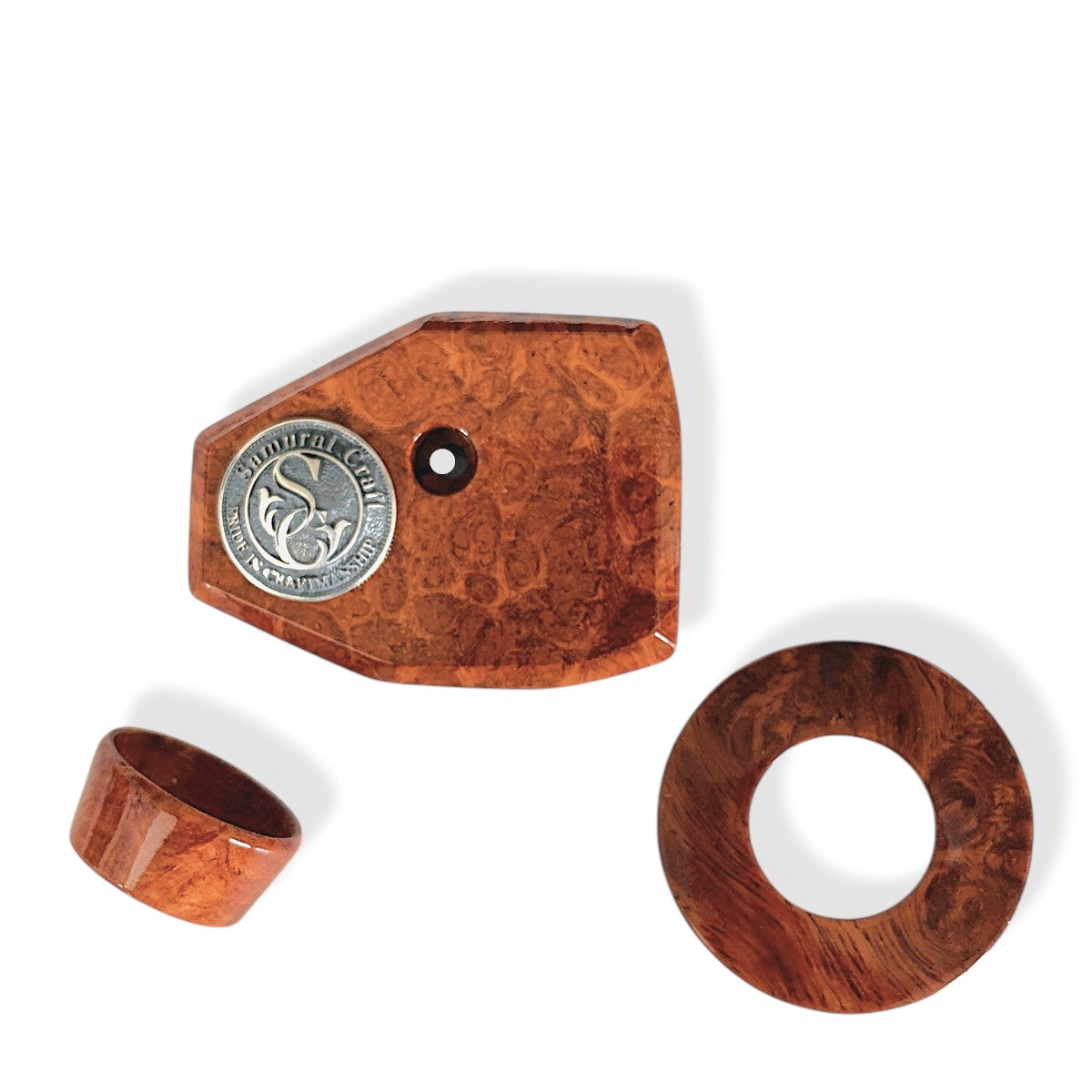 カーディナル専用 花梨瘤ドレスアップパーツセット｜サムライクラフト製 シルバーコンチョ付