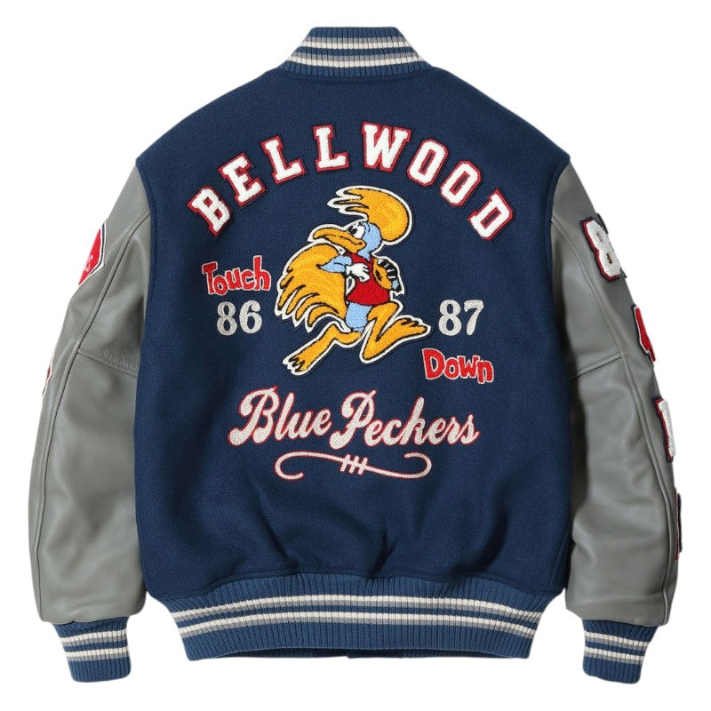 ホワイツビル WV15783-128 30oz.ウール メルトン アワード ジャケット BLUE PECKERS NAVY