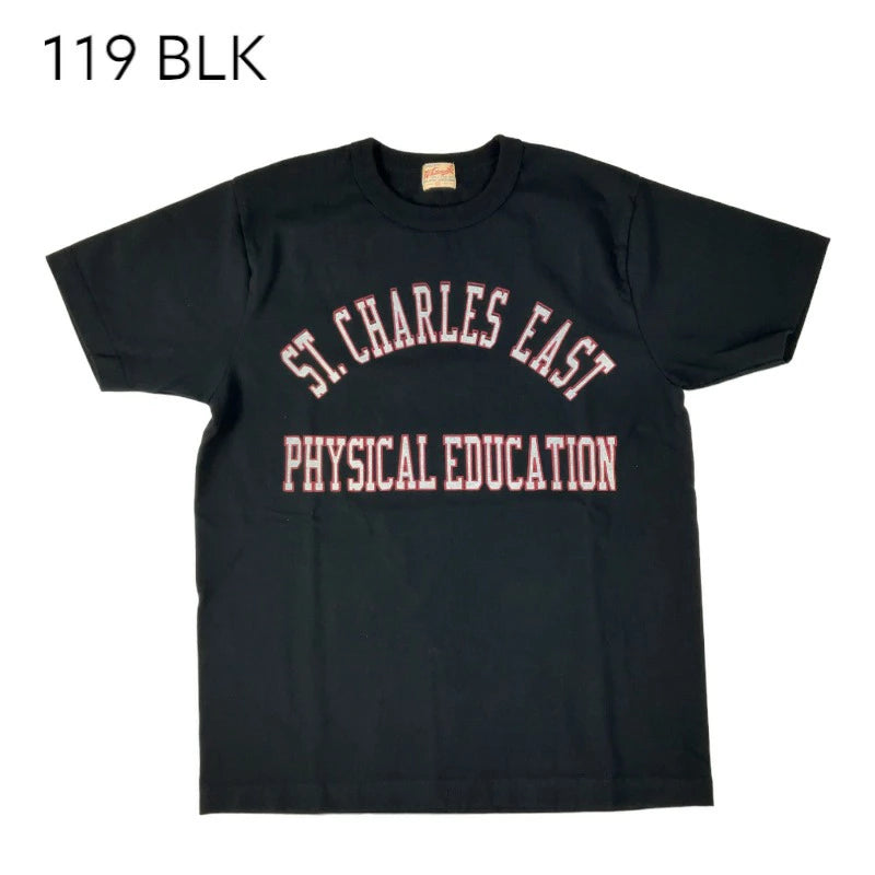 【WHITESVILLE】 ホワイツビル WV79149 カレッジプリント 半袖 Tシャツ PHYSICAL EDUCATION