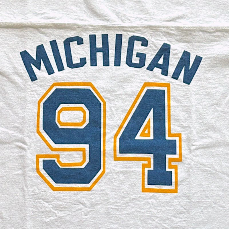 【WHITESVILLE】 ホワイツビル WV79332  MICHIGAN 94 ハーフスリーブ フットボール 5分袖 Tシャツ ナンバリングTシャツ　半袖
