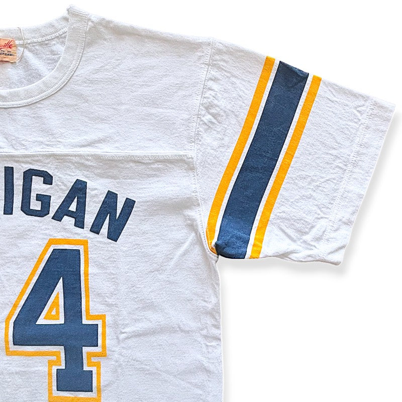 【WHITESVILLE】 ホワイツビル WV79332  MICHIGAN 94 ハーフスリーブ フットボール 5分袖 Tシャツ ナンバリングTシャツ　半袖