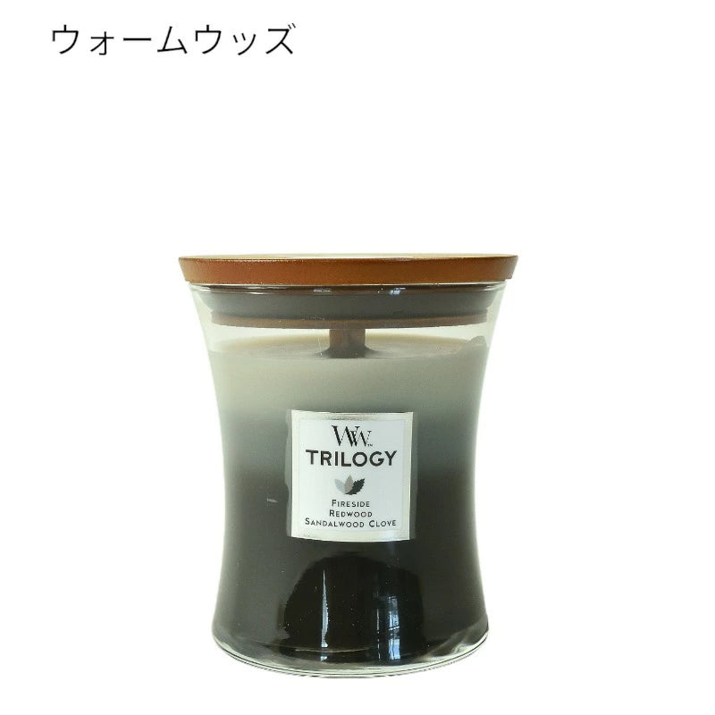 ウッドウィック トリロジー ジャー M アロマキャンドル カメヤマキャンドルハウス