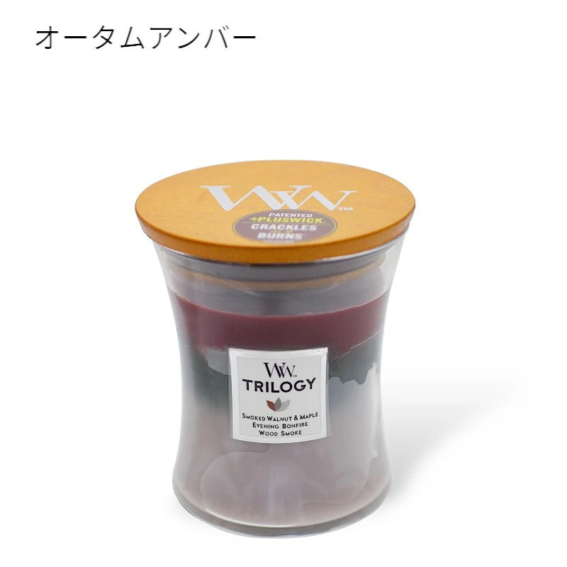 ウッドウィック トリロジー ジャー M アロマキャンドル カメヤマキャンドルハウス