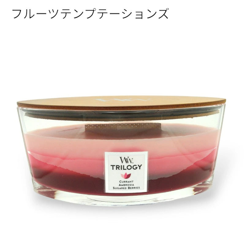 ウッドウィック トリロジーハースウィック L アロマキャンドル カメヤマキャンドルハウス