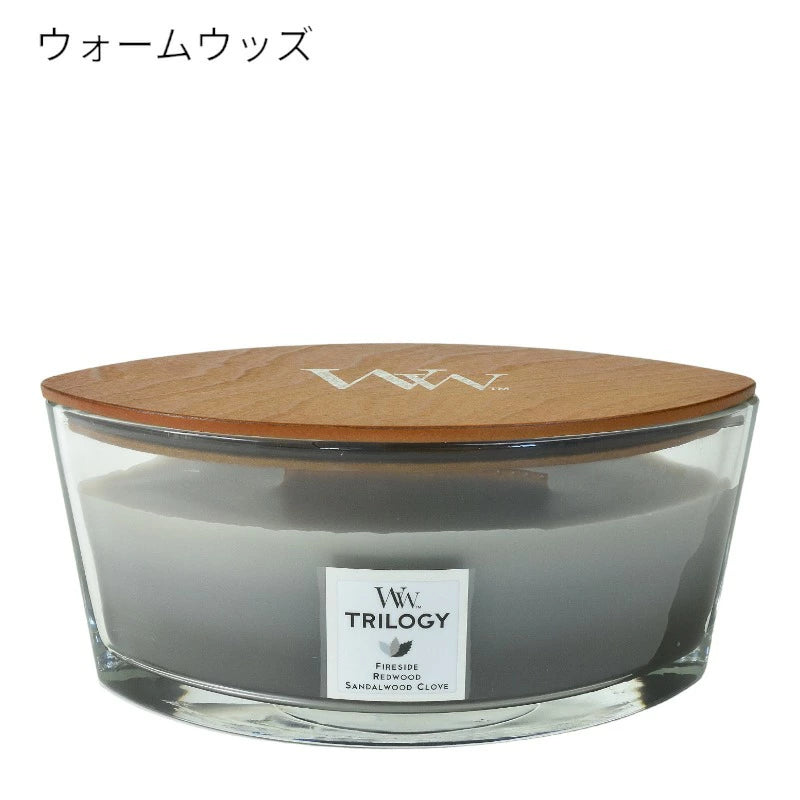 ウッドウィック トリロジーハースウィック L アロマキャンドル カメヤマキャンドルハウス