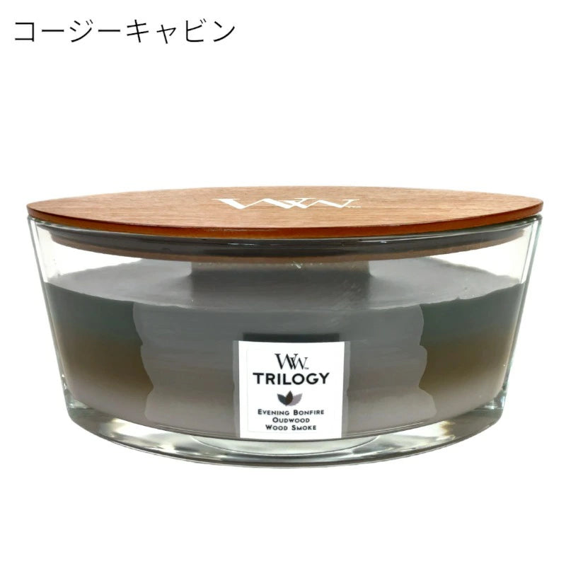 ウッドウィック トリロジーハースウィック L アロマキャンドル カメヤマキャンドルハウス