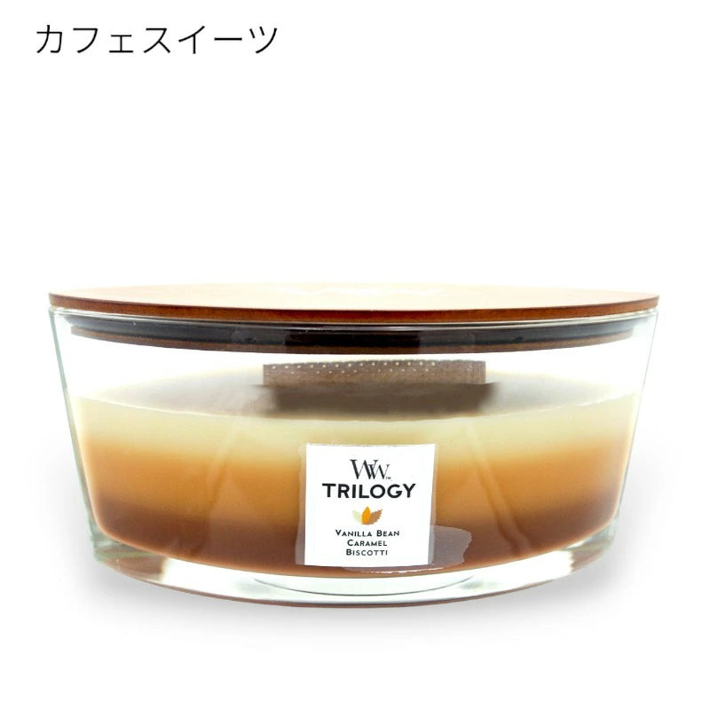 ウッドウィック トリロジーハースウィック L アロマキャンドル カメヤマキャンドルハウス