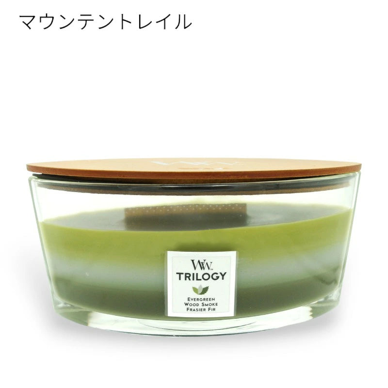 ウッドウィック トリロジーハースウィック L アロマキャンドル カメヤマキャンドルハウス