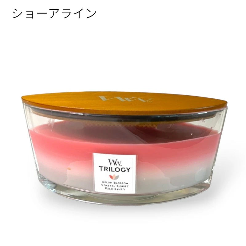 ウッドウィック トリロジーハースウィック L アロマキャンドル カメヤマキャンドルハウス
