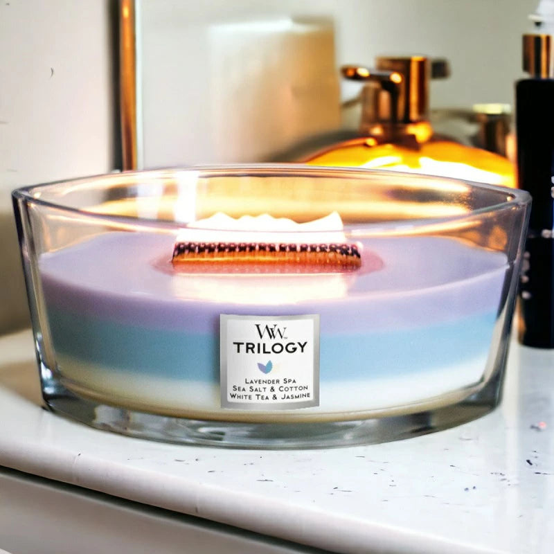 ウッドウィック トリロジーハースウィック L アロマキャンドル カメヤマキャンドルハウス