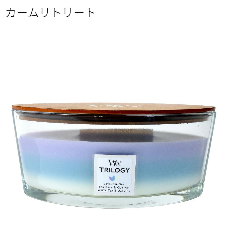 ウッドウィック トリロジーハースウィック L アロマキャンドル カメヤマキャンドルハウス