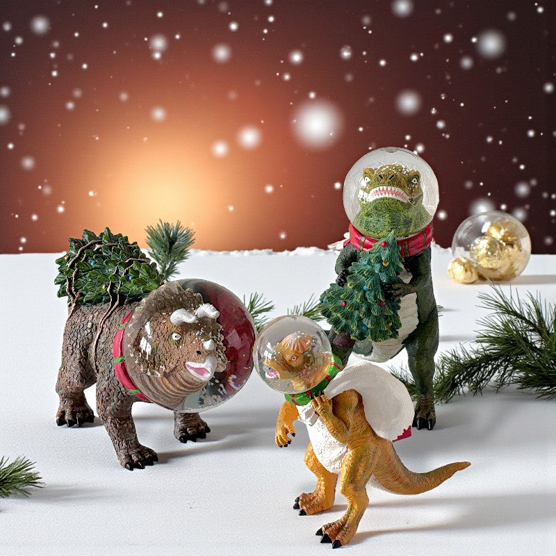ダルトン XR22-0452 グローブダイナソー スノードーム Globe dinosaur
