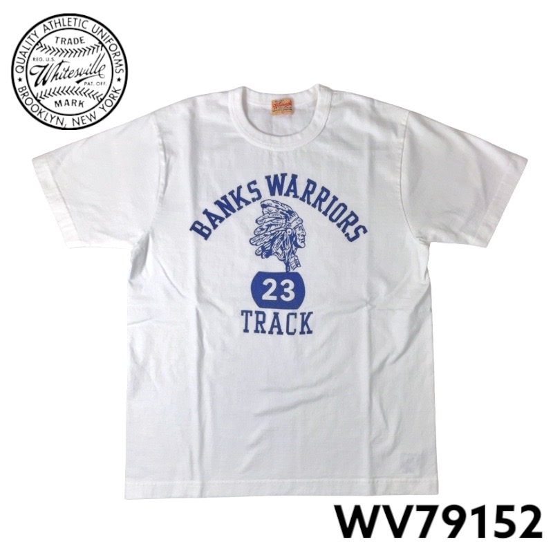 WHITESVILLE】 ホワイツビル WV79152 カレッジプリント 半袖 Tシャツ